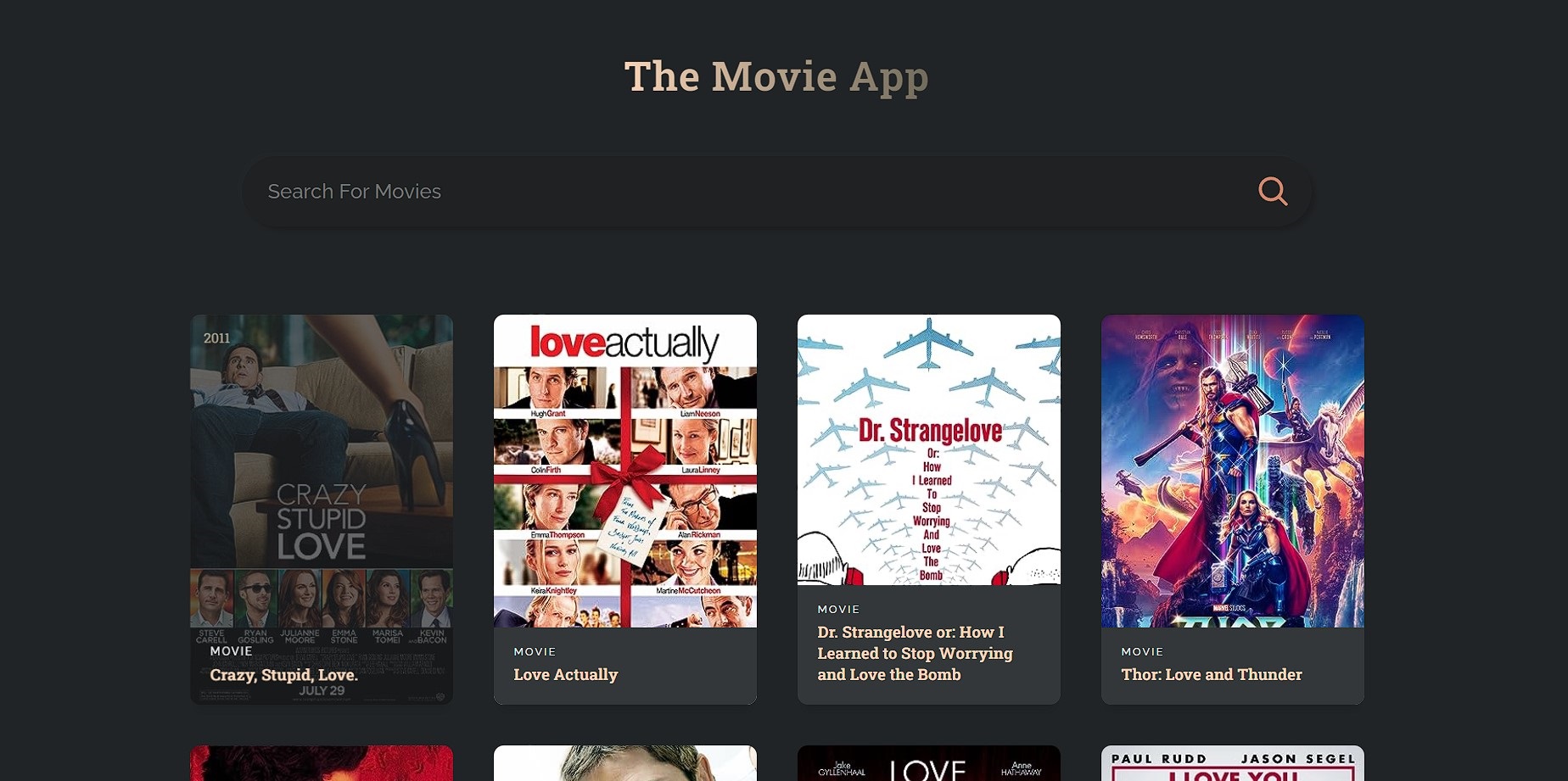 The Movie App Screenshot